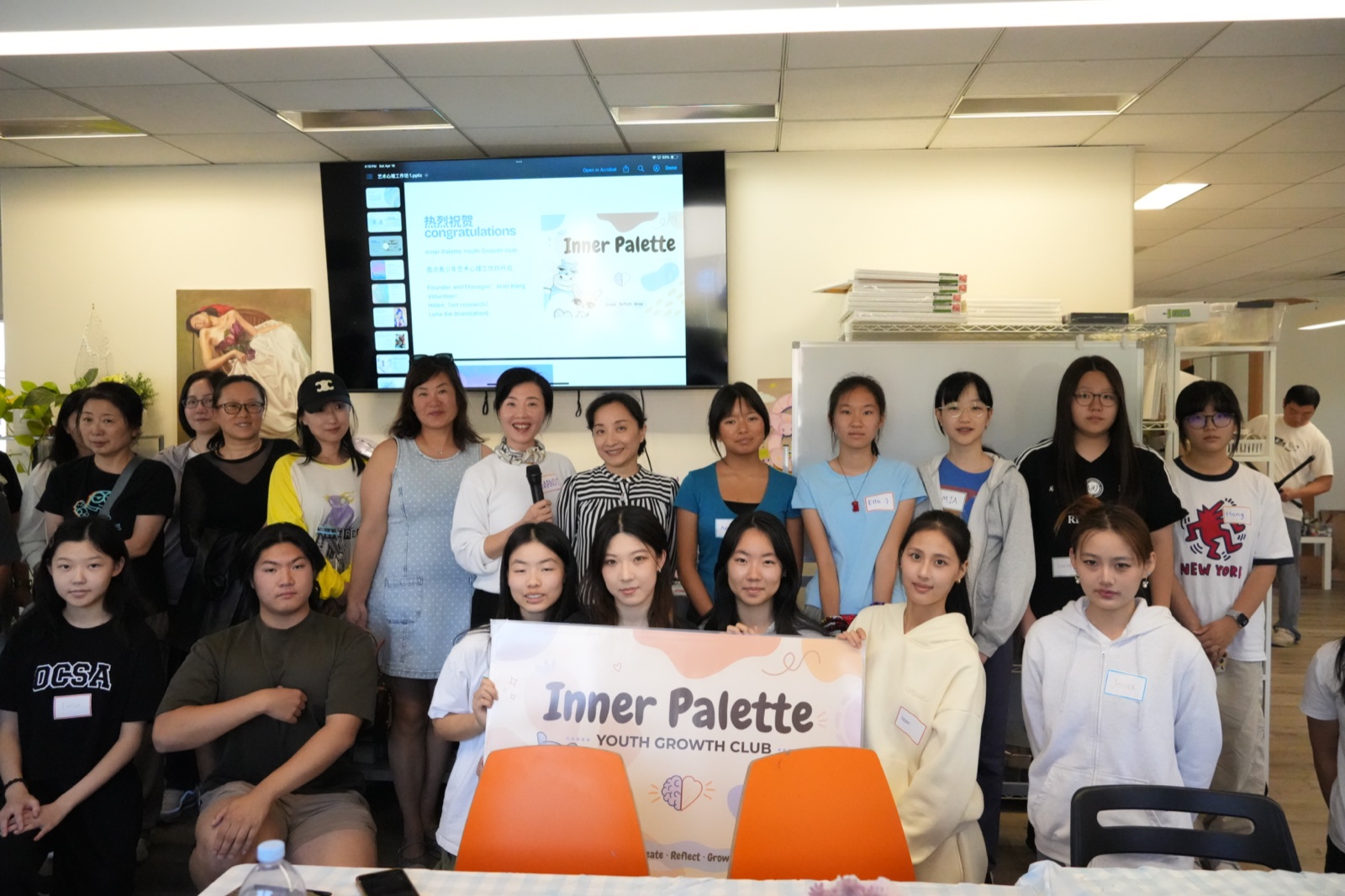 The group together after the workshop